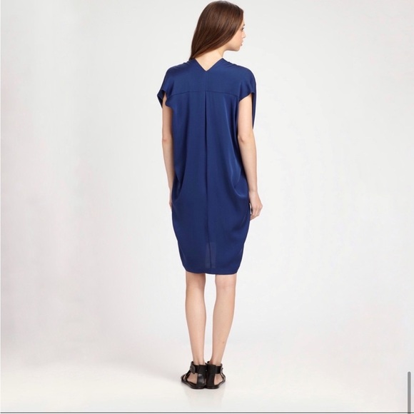 Vince Silk Georgette Draped Dress - Picture 2 of 8